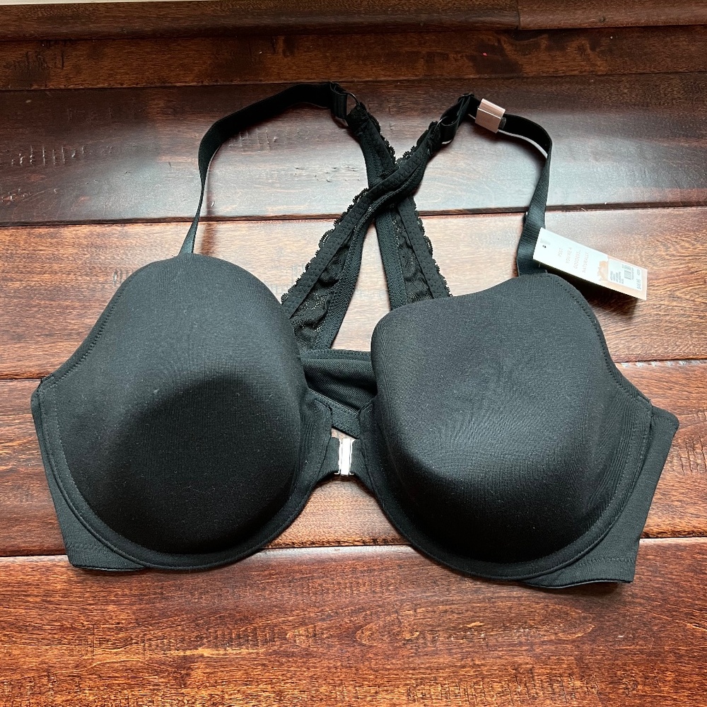 Cacique Front Closure Cotton Bra NWT